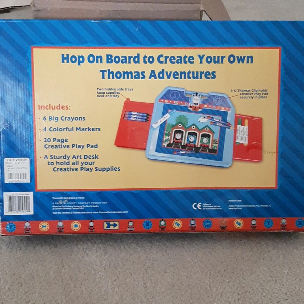 Thomas & Friends Art Desk with Markers,Crayons,Paper